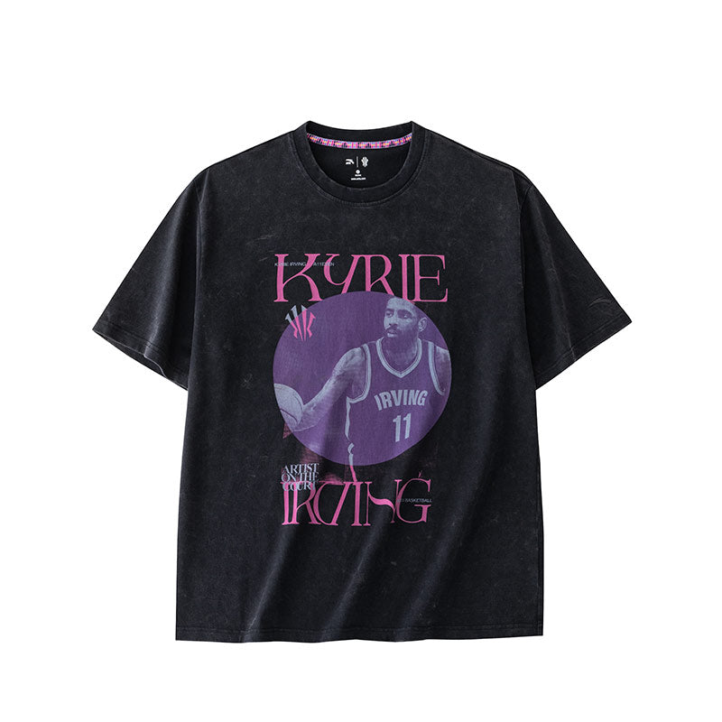 Kyrie Irving Short Sleeve Tee in Black White